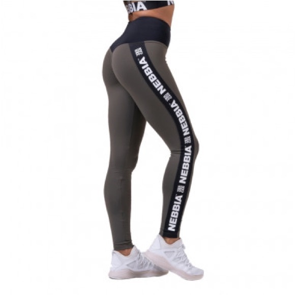 Nebbia Pants - Nebbia Power Your Hero Stylish Olive and Black Leggings NWOT